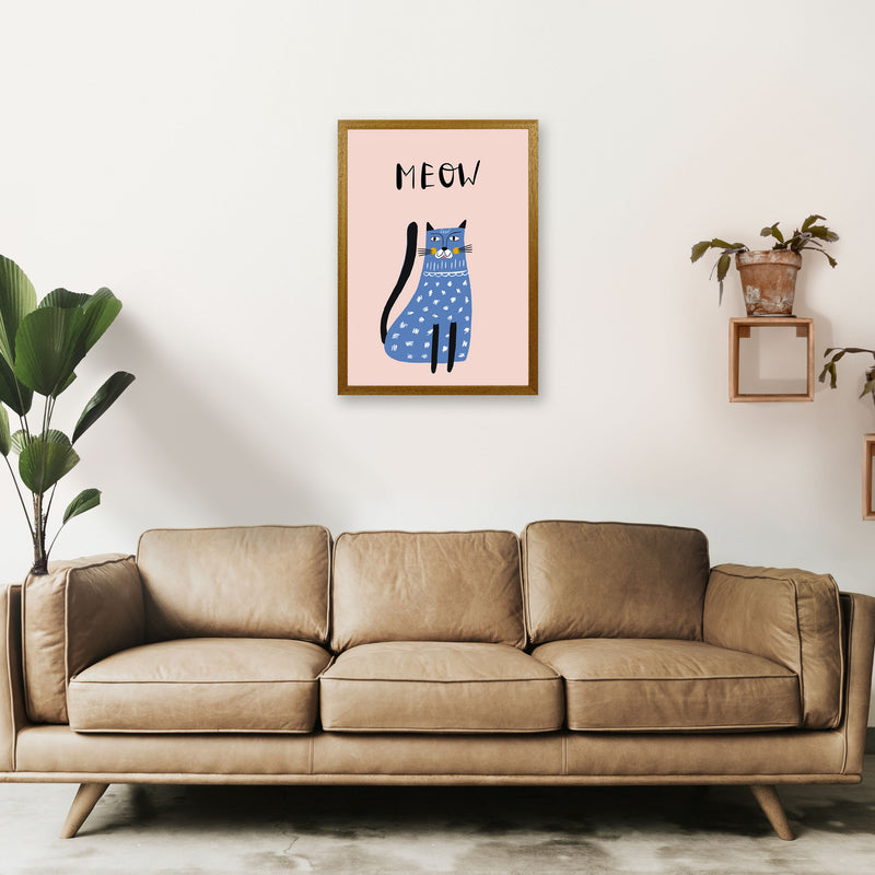 Meow Cat Art Print by Pixy Paper A2 Print Only