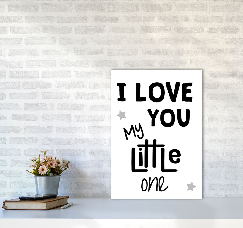 I Love You Little One Black Framed Nursey Wall Art Print A2 Black Frame
