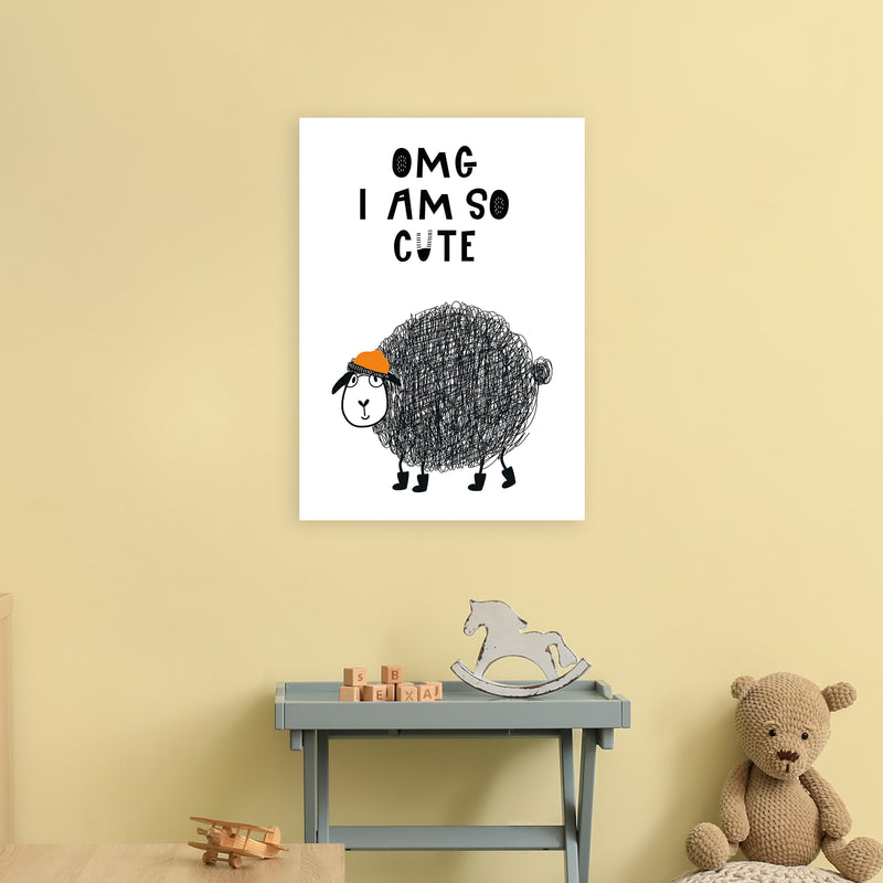Omg I Am So Cute Animal Pop  Art Print by Pixy Paper A2 Black Frame