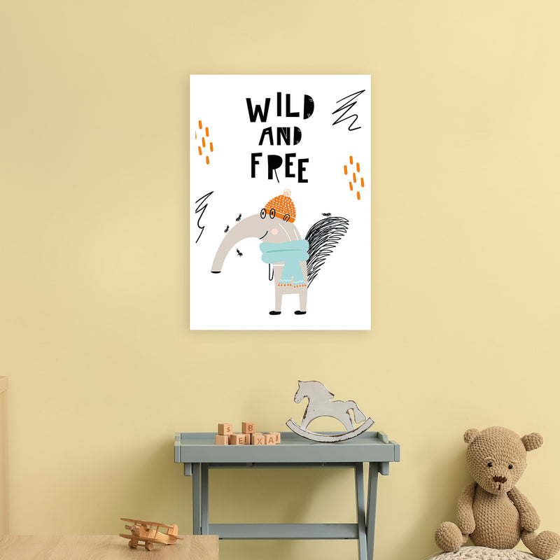 Wild And Free Animal Pop  Art Print by Pixy Paper A2 Black Frame