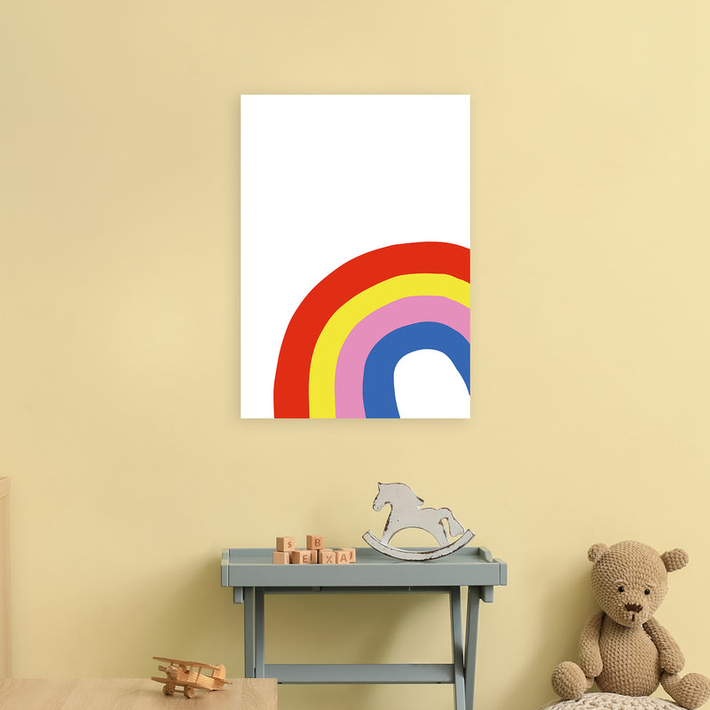 Rainbow In Corner  Art Print by Pixy Paper A2 Black Frame