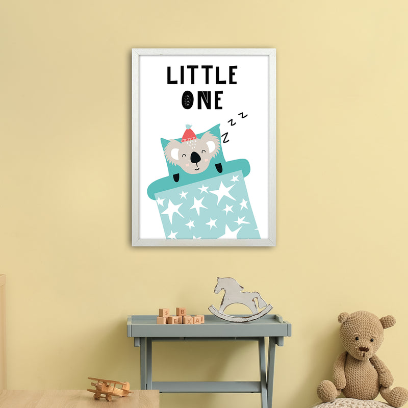 Little One Animal Pop  Art Print by Pixy Paper A2 Oak Frame