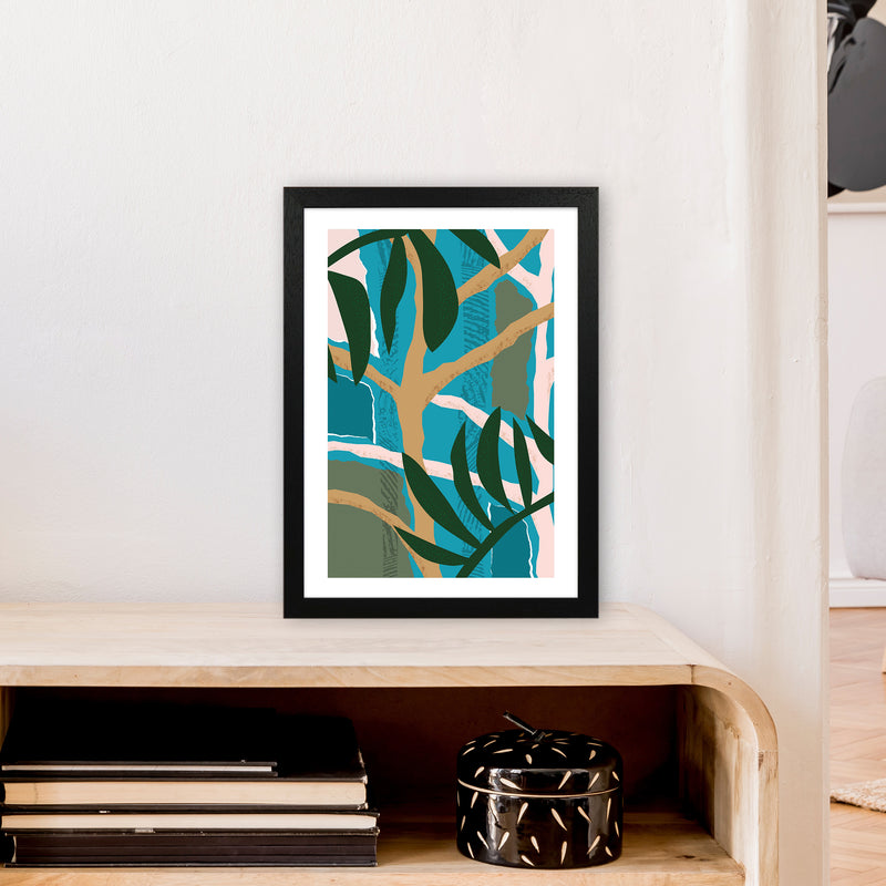Jungle Tree Abstract  Art Print by Pixy Paper A3 White Frame