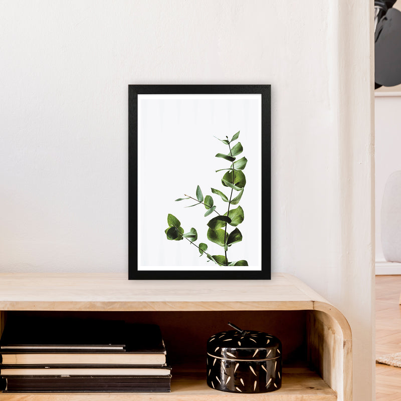 Elegant Green Plant  Art Print by Pixy Paper A3 White Frame