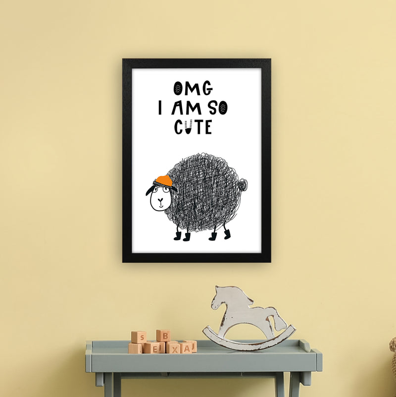 Omg I Am So Cute Animal Pop  Art Print by Pixy Paper A3 White Frame