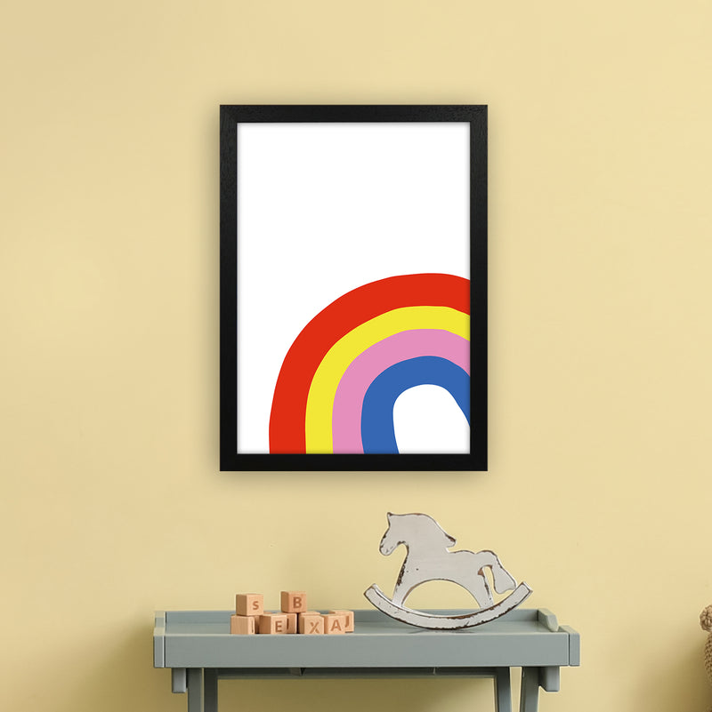 Rainbow In Corner  Art Print by Pixy Paper A3 White Frame