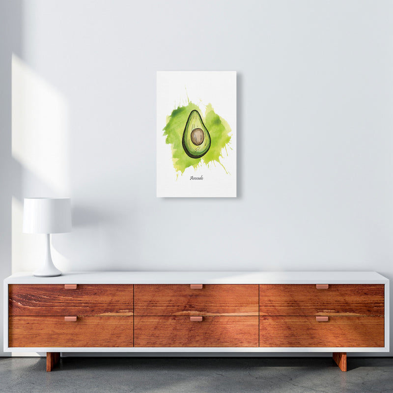 Avocado Modern Print, Framed Kitchen Wall Art A3 Canvas