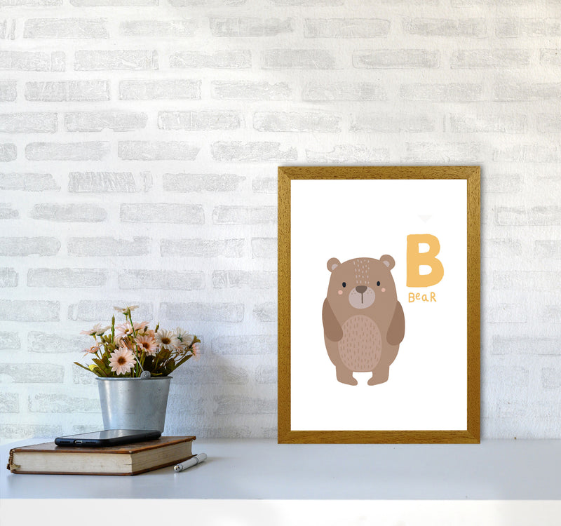 Alphabet Animals, B Is Forbear Framed Nursey Wall Art Print A3 Print Only