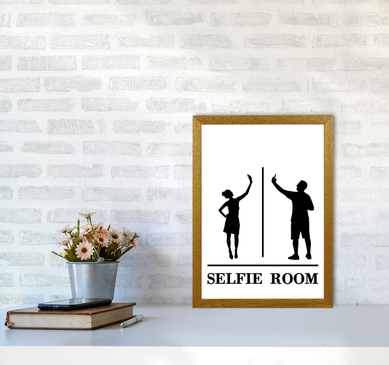 Selfie Room, Bathroom Modern Print, Framed Bathroom Wall Art A3 Print Only