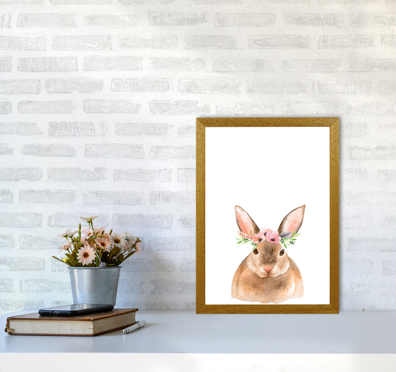 Forest Friends, Floral Cute Bunny Modern Print Animal Art Print A3 Print Only