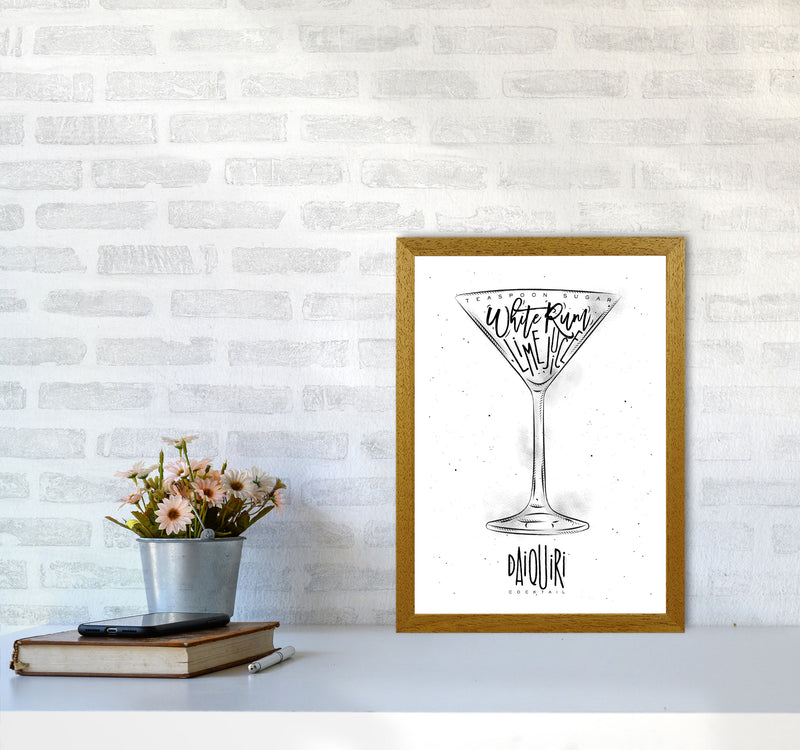 Daiquiri Cocktail Modern Print, Framed Kitchen Wall Art A3 Print Only