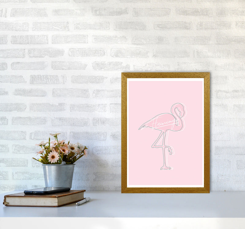 Pink Flamingo Modern Print Animal Art Print A3 Print Only