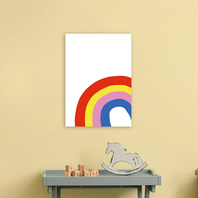 Rainbow In Corner  Art Print by Pixy Paper A3 Black Frame