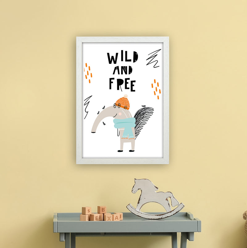 Wild And Free Animal Pop  Art Print by Pixy Paper A3 Oak Frame