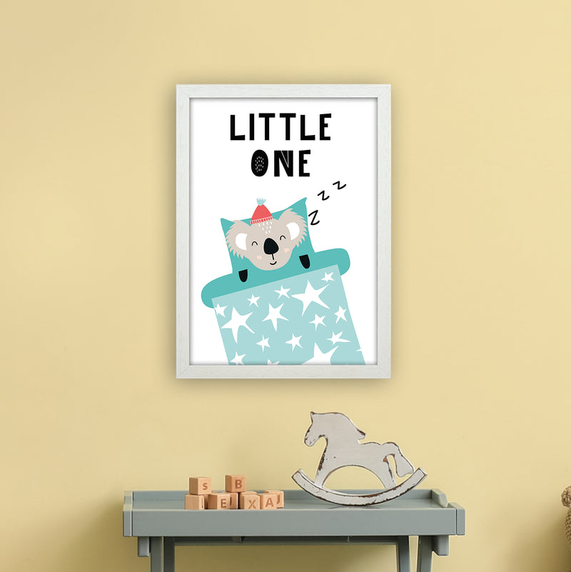 Little One Animal Pop  Art Print by Pixy Paper A3 Oak Frame