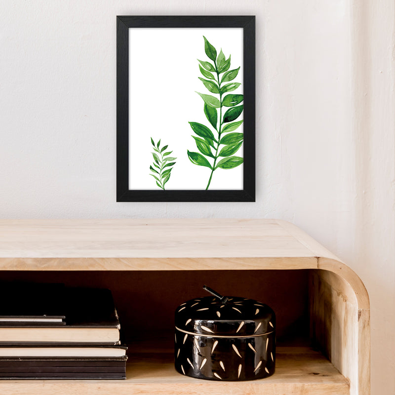 Side Leaf Exotic  Art Print by Pixy Paper A4 White Frame
