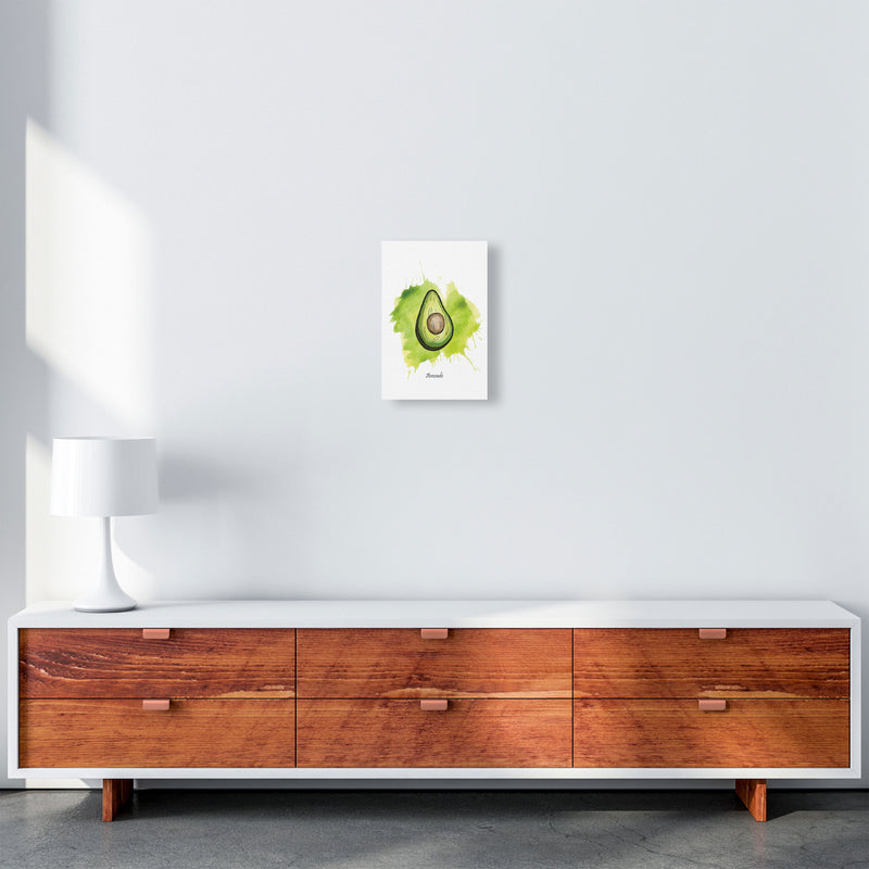 Avocado Modern Print, Framed Kitchen Wall Art A4 Canvas