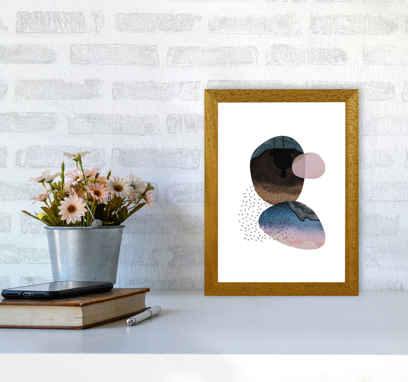 Pastel And Sand Abstract Shapes Modern Print A4 Print Only