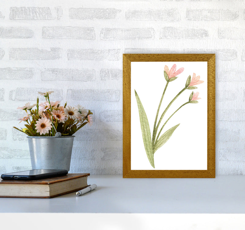 Pink Watercolour Flower 1 Modern Print A4 Print Only
