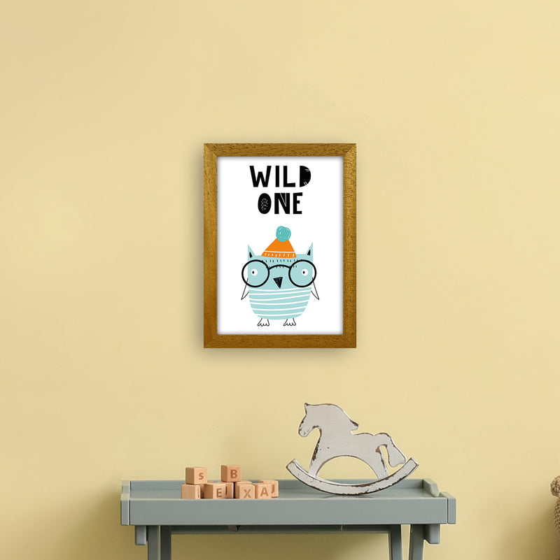 Wild One Owl Animal Pop  Art Print by Pixy Paper A4 Print Only