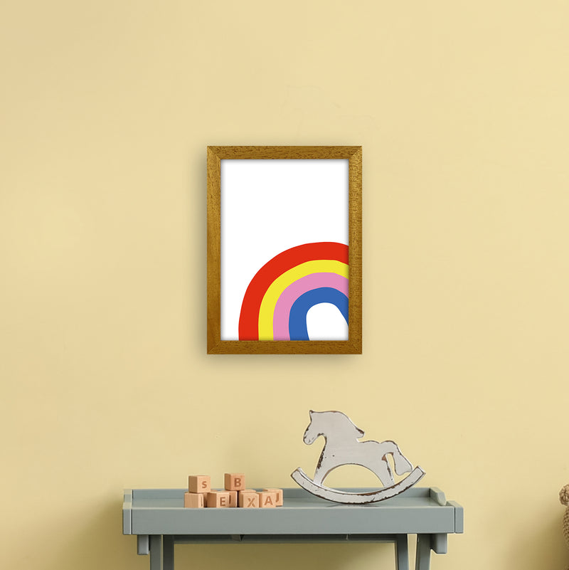 Rainbow In Corner  Art Print by Pixy Paper A4 Print Only