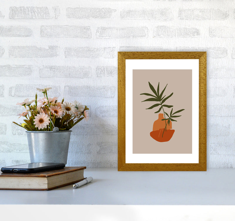 Autumn Plant abstract Art Print by Pixy Paper A4 Print Only
