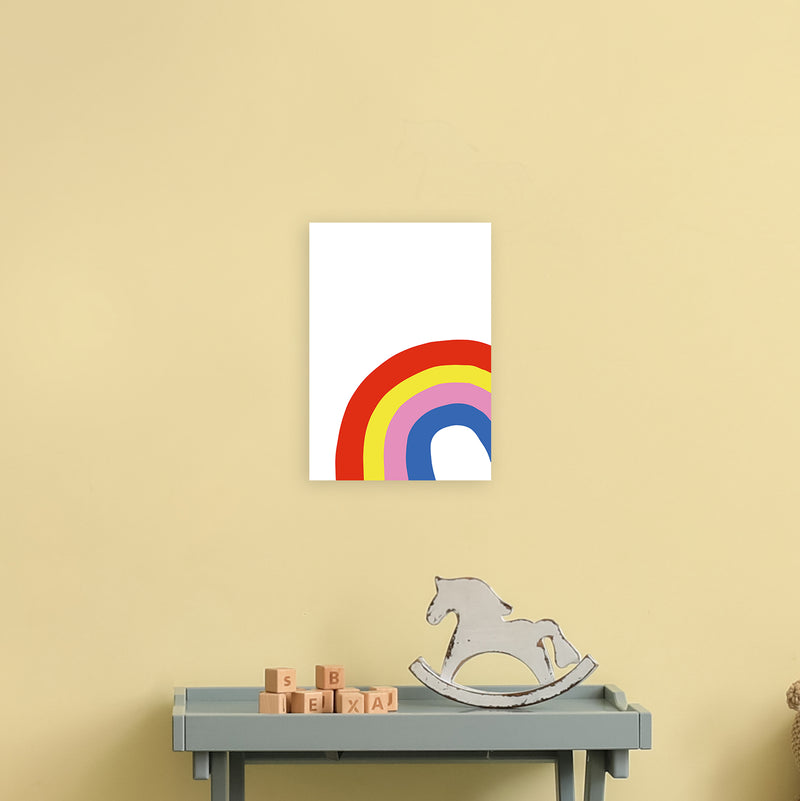 Rainbow In Corner  Art Print by Pixy Paper A4 Black Frame