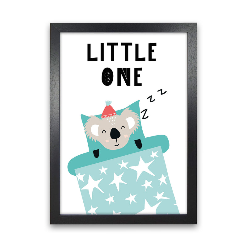 Little One Animal Pop  Art Print by Pixy Paper Black Grain