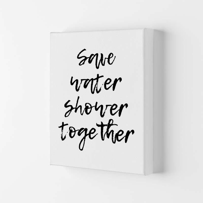 Shower Together, Bathroom Modern Print, Framed Bathroom Wall Art Canvas