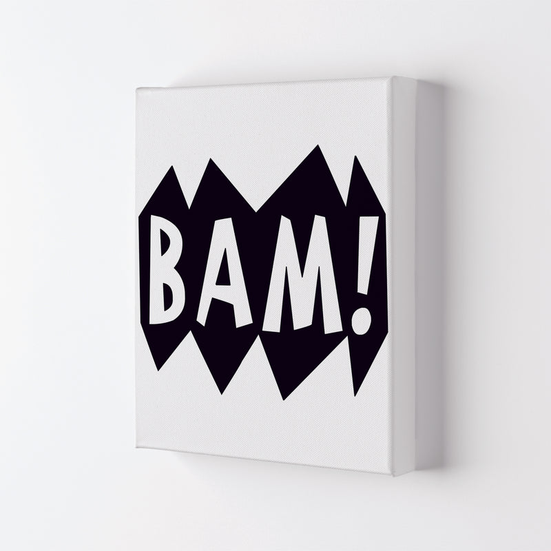 BAM! Black Framed Nursey Wall Art Print Canvas