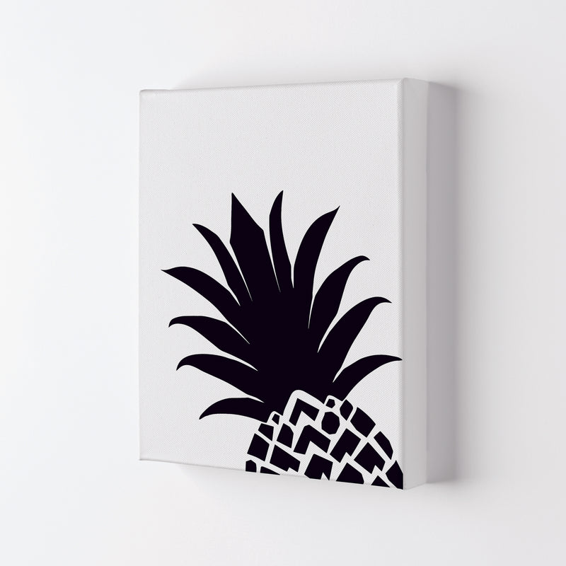 Black Pineapple 1 Modern Print, Framed Kitchen Wall Art Canvas