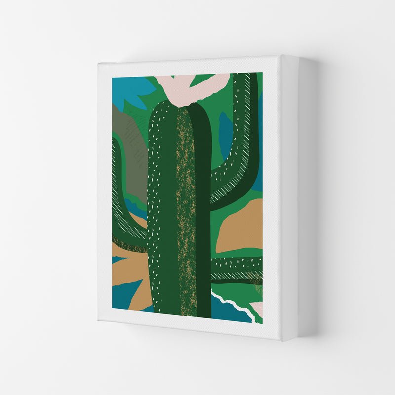 Cactus Jungle Abstract  Art Print by Pixy Paper Canvas
