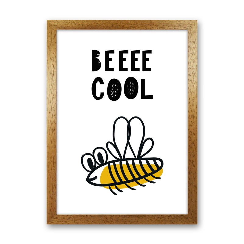 Bee Cool Pop  Art Print by Pixy Paper Oak Grain