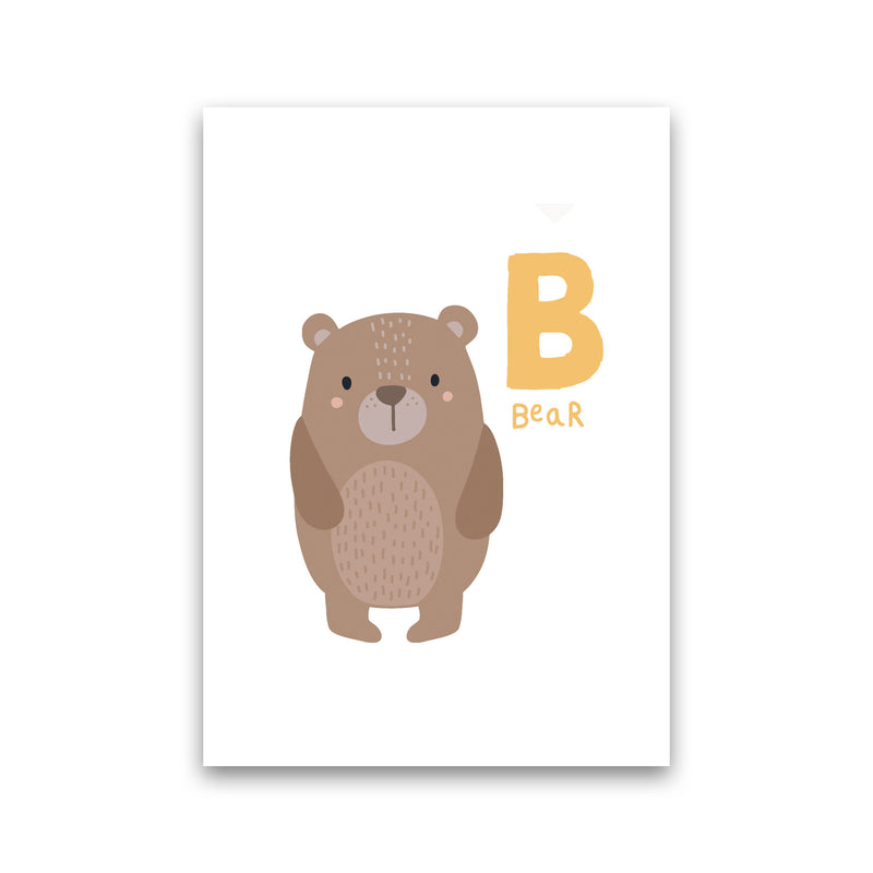 Alphabet Animals, B Is Forbear Framed Nursey Wall Art Print Print Only