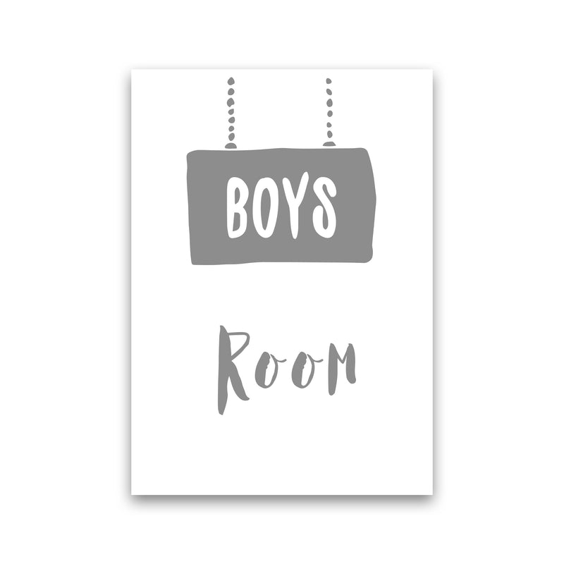 Boys Room Grey Framed Nursey Wall Art Print Print Only
