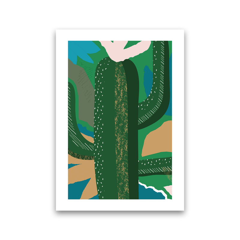 Cactus Jungle Abstract  Art Print by Pixy Paper Print Only