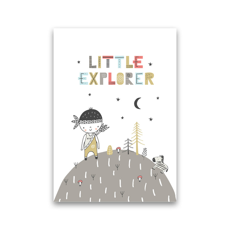 Little Explorer Hilltop  Art Print by Pixy Paper Print Only