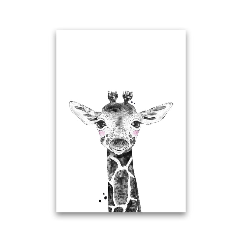 Safari Babies Giraffe  Art Print by Pixy Paper Print Only