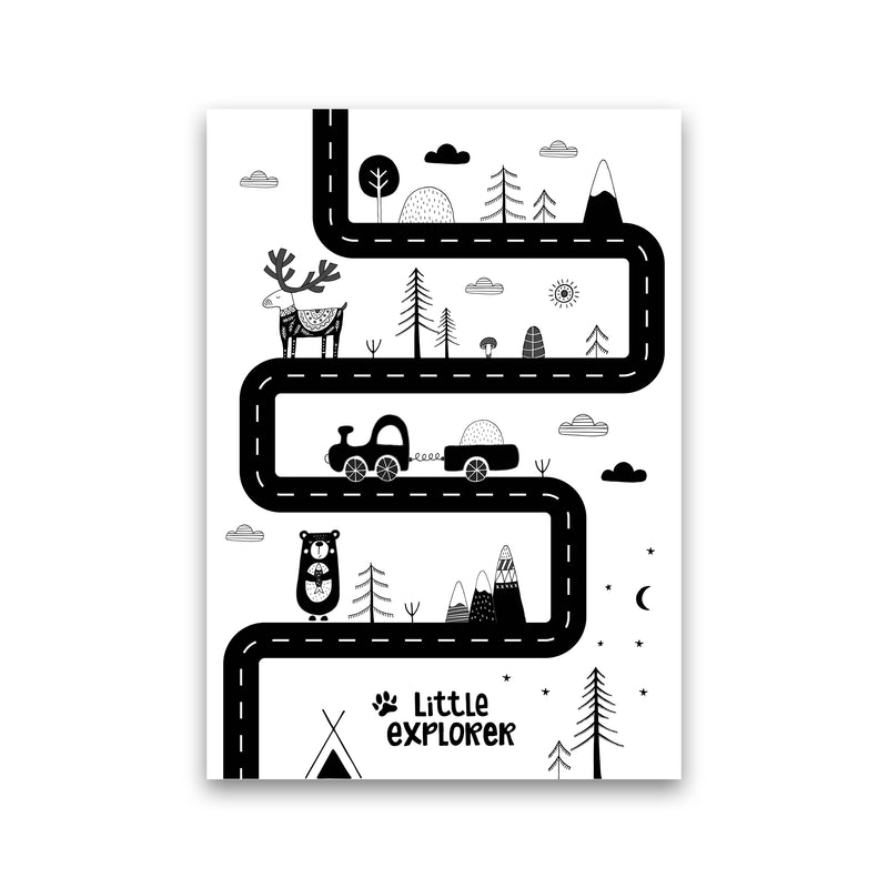 Little Explorer Track  Art Print by Pixy Paper Print Only