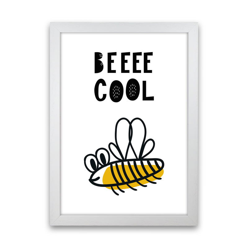Bee Cool Pop  Art Print by Pixy Paper White Grain