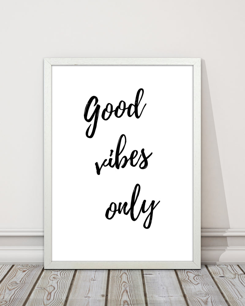 Good vibes only Quote Art Print by Proper Job Studio
