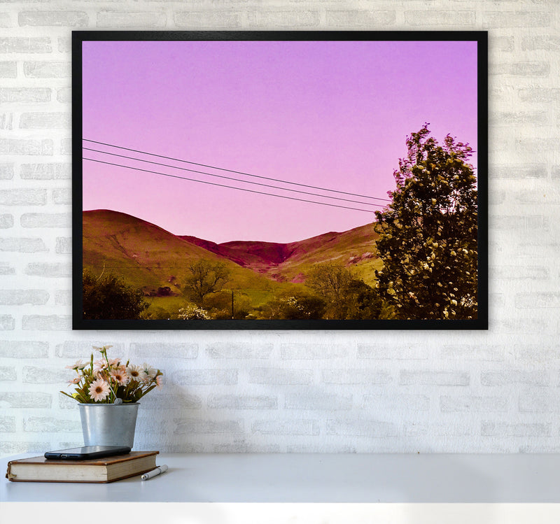 Sunset over Snowdonia Art Print by Proper Job Studio A1 White Frame