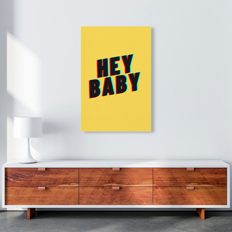 Hey Baby Art Print by Proper Job Studio A1 Canvas
