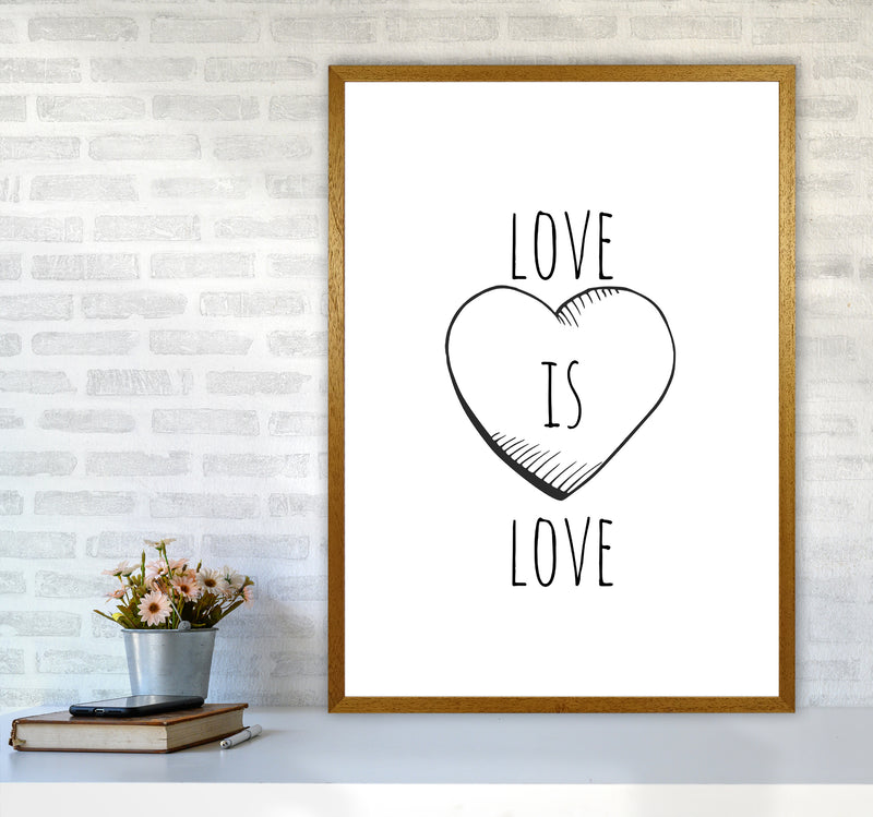 Love is love Quote Art Print by Proper Job Studio A1 Print Only
