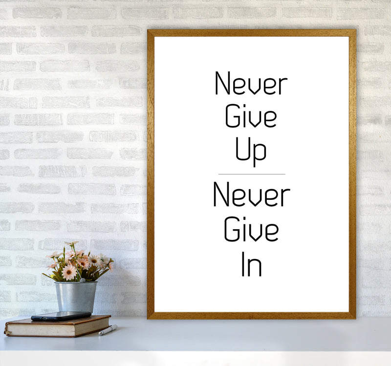 Never give up Quote Art Print by Proper Job Studio A1 Print Only