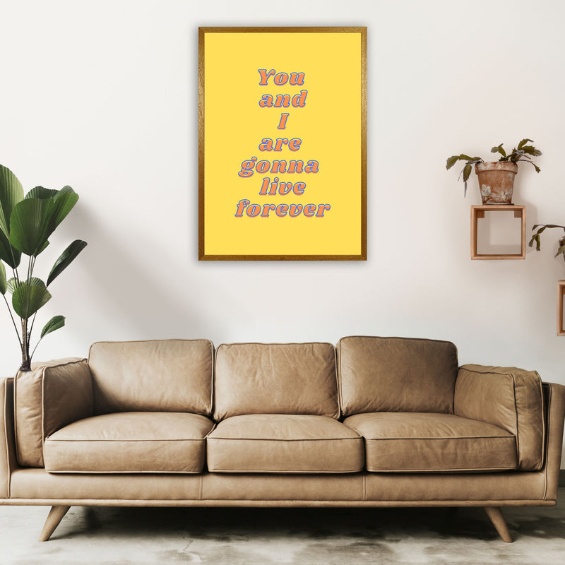 Live forever Art Print by Proper Job Studio A1 Print Only