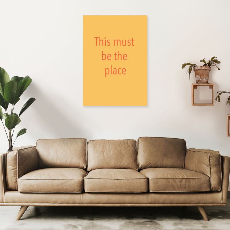 This must be the place Art Print by Proper Job Studio A1 Black Frame