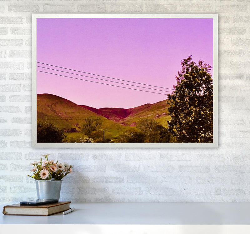 Sunset over Snowdonia Art Print by Proper Job Studio A1 Oak Frame