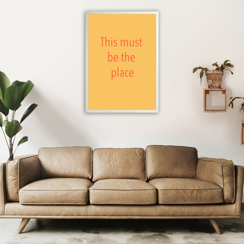 This must be the place Art Print by Proper Job Studio A1 Oak Frame