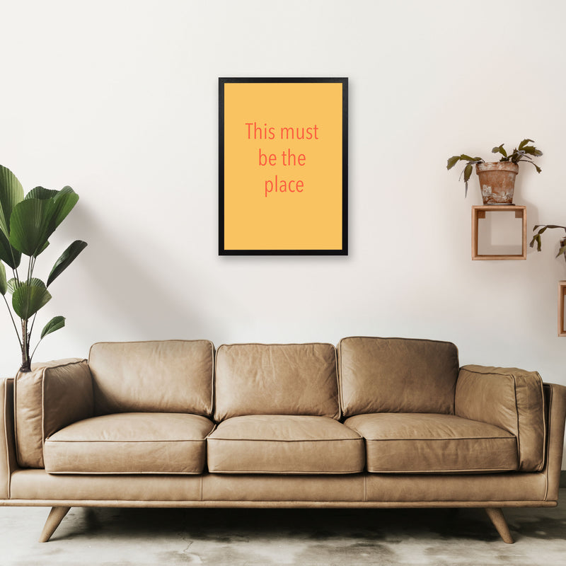 This must be the place Art Print by Proper Job Studio A2 White Frame